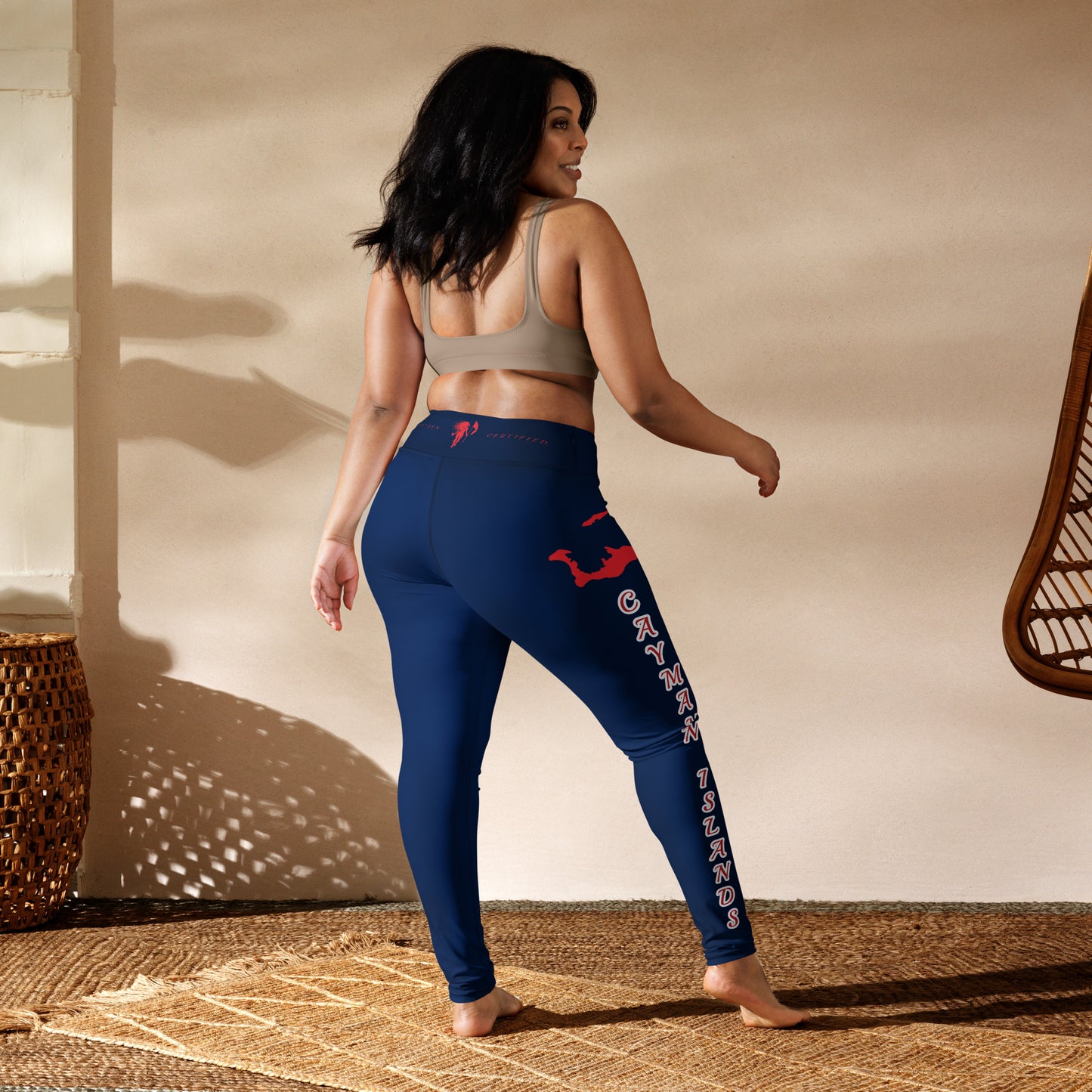 Cayman Islands Flag Yoga Leggings