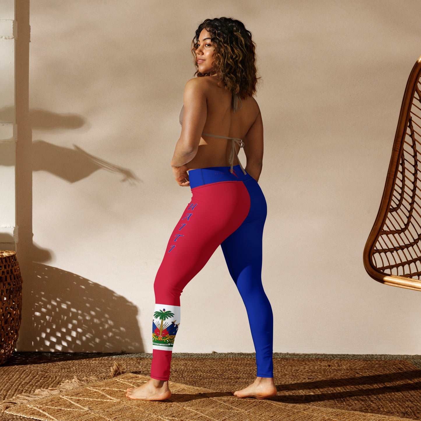 Haiti Flag Yoga Leggings