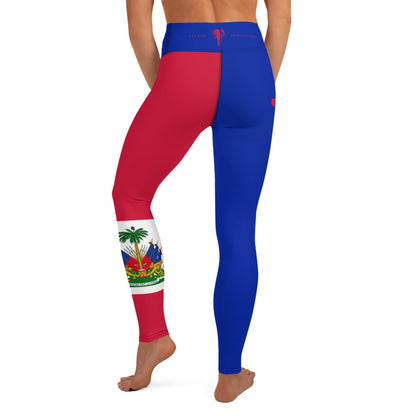 Haiti Flag Yoga Leggings