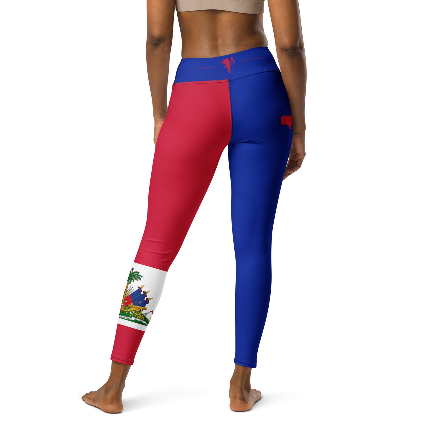 Haiti Flag Yoga Leggings