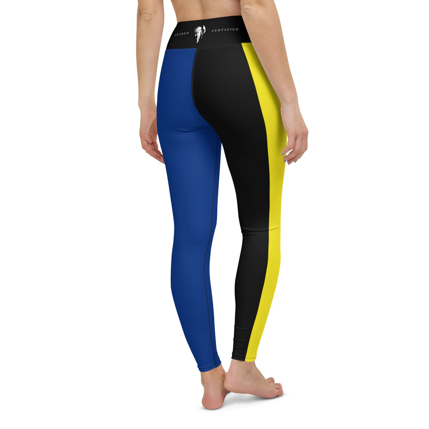 Curacao Flag Yoga Leggings Black