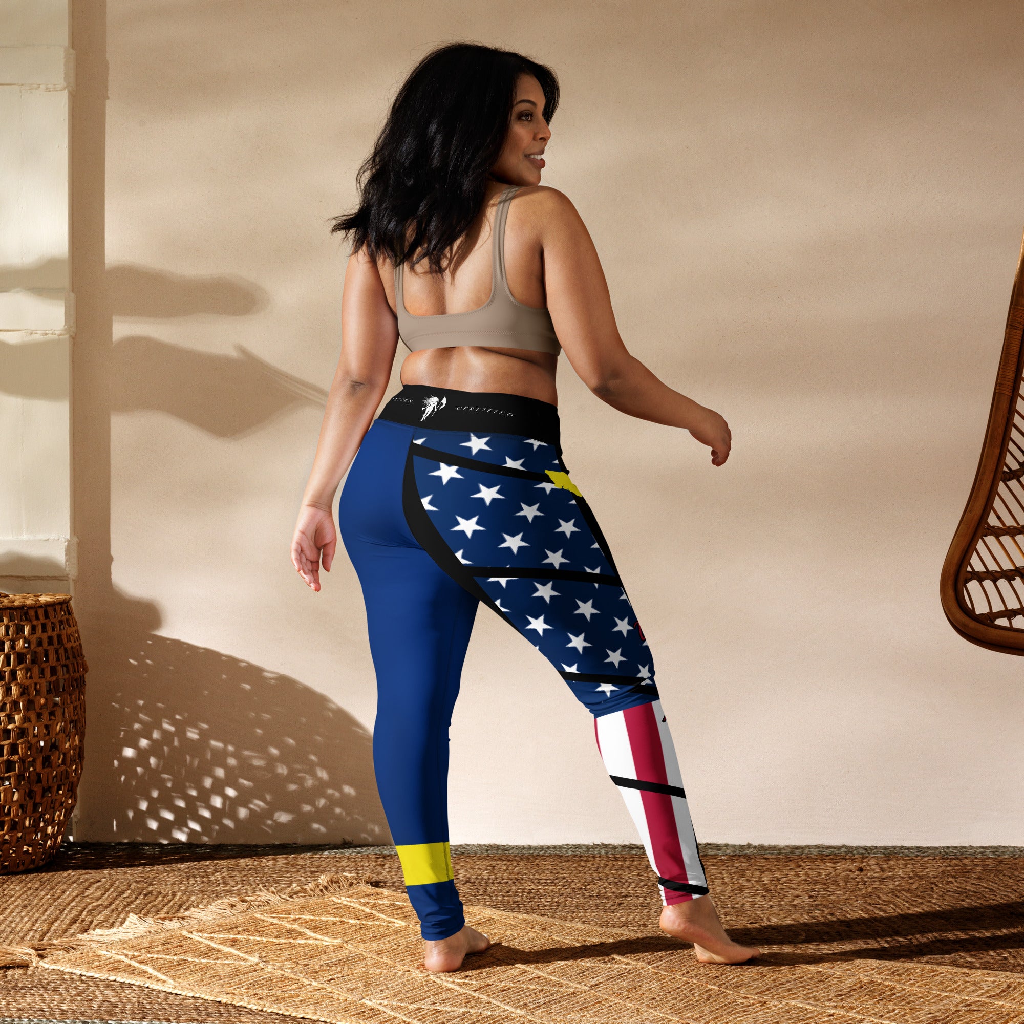 Curacao USA Yoga Leggings-Fete Massive