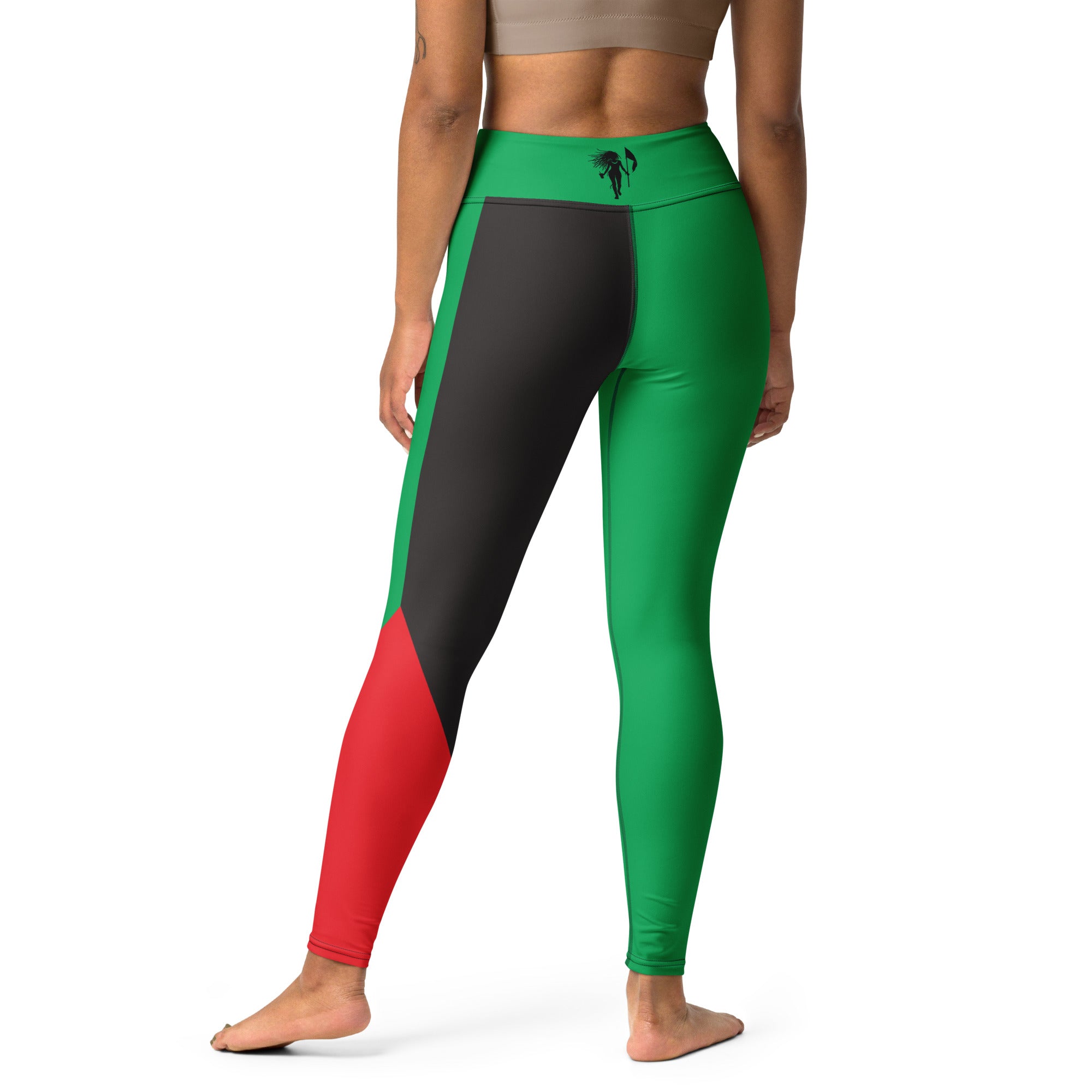 Martinique Yoga Leggings (Green Flag)-Fete Massive