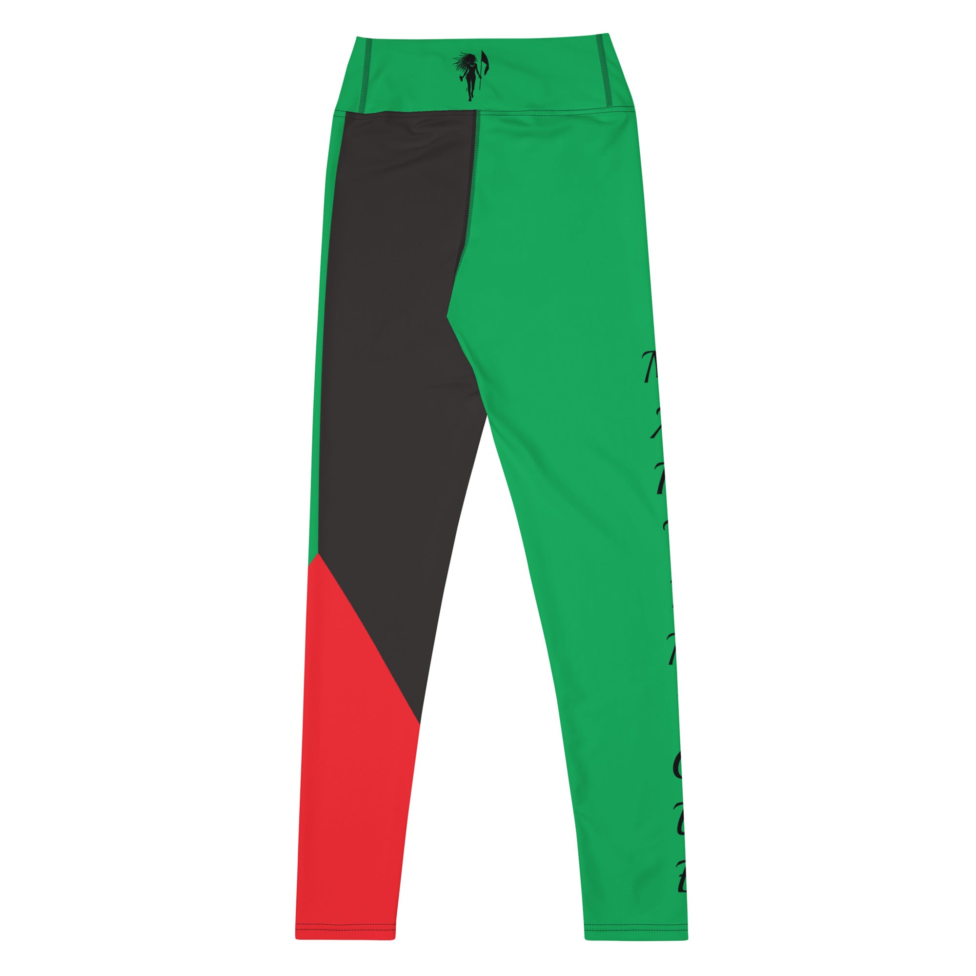 Martinique Yoga Leggings (Green Flag)-Fete Massive