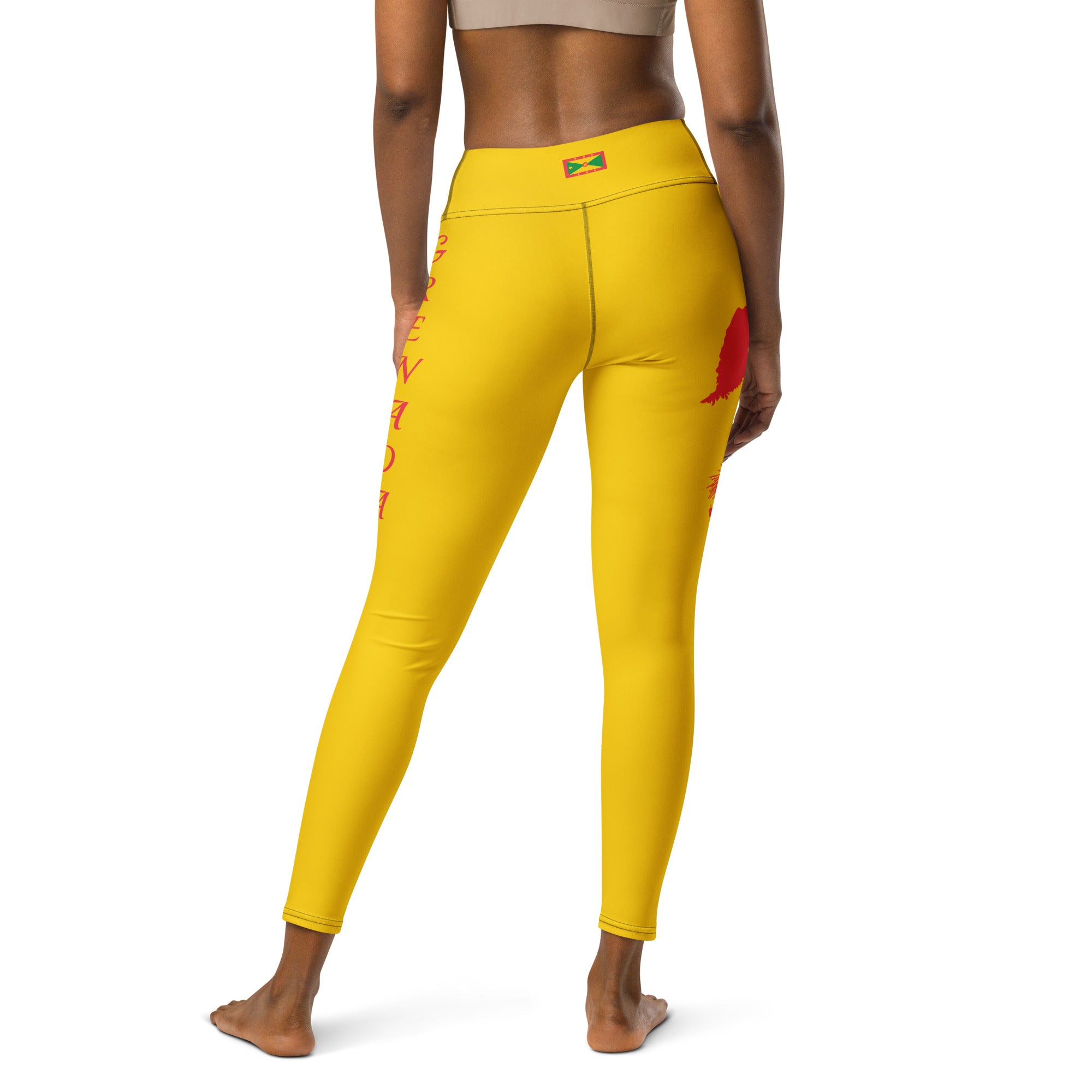 Grenada Yoga Leggings (Yellow)-Fete Massive