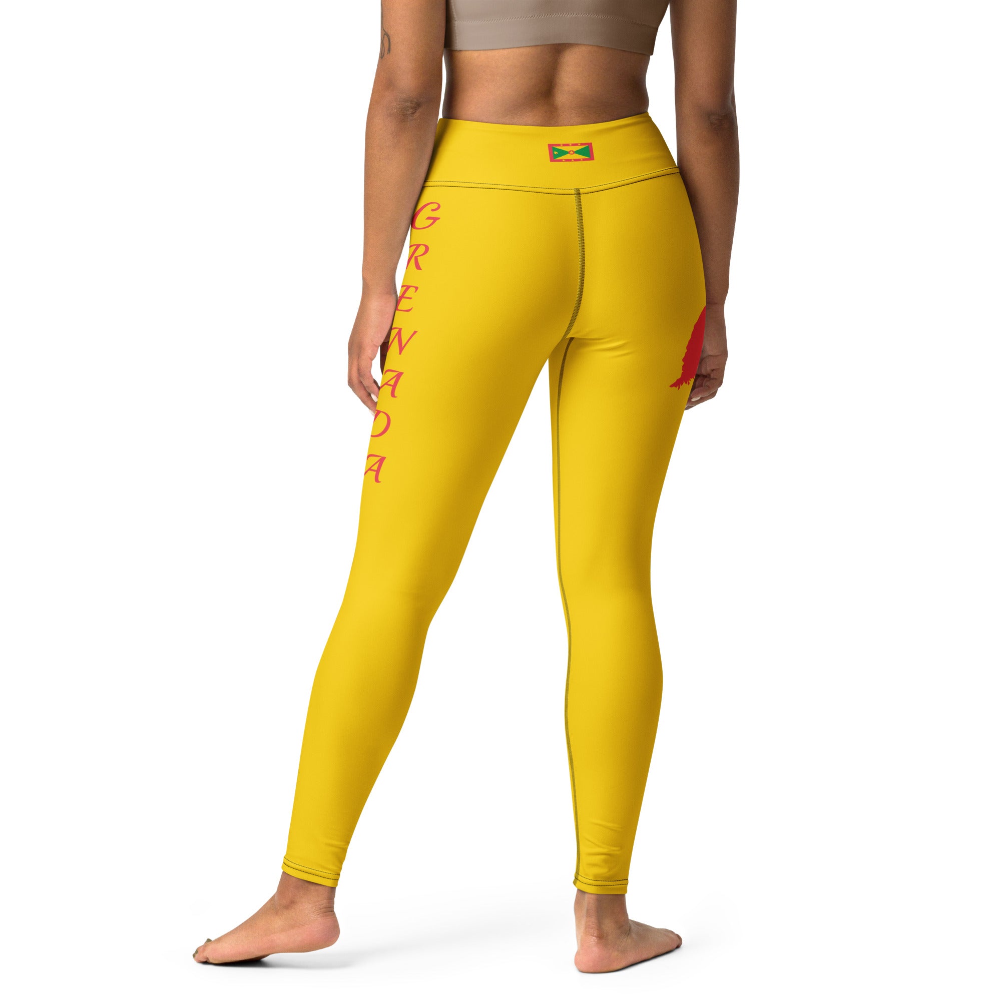 Grenada Yoga Leggings (Yellow)-Fete Massive