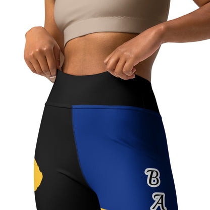 Barbados Flag Yoga Leggings