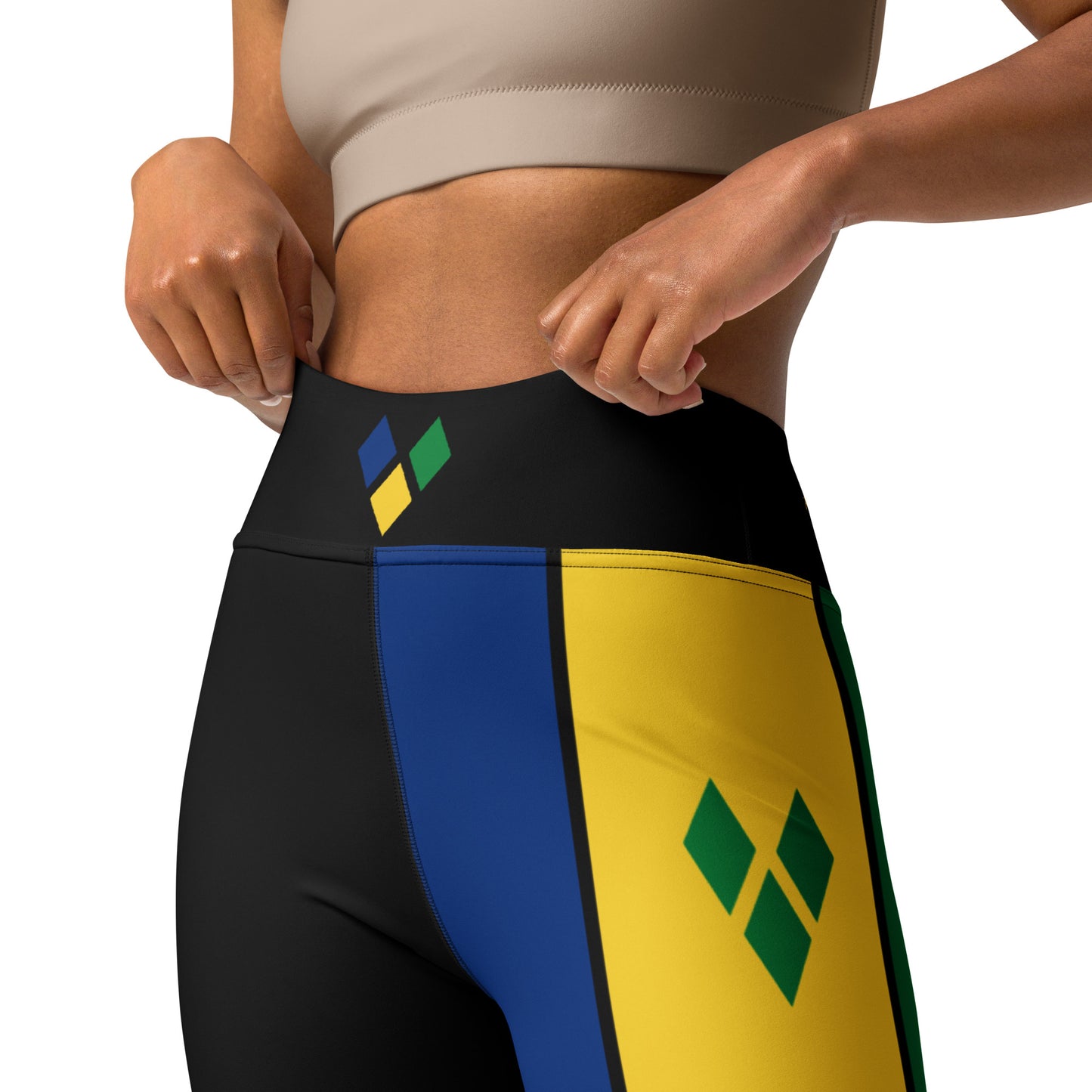 Saint Vincent Flag Yoga Leggings