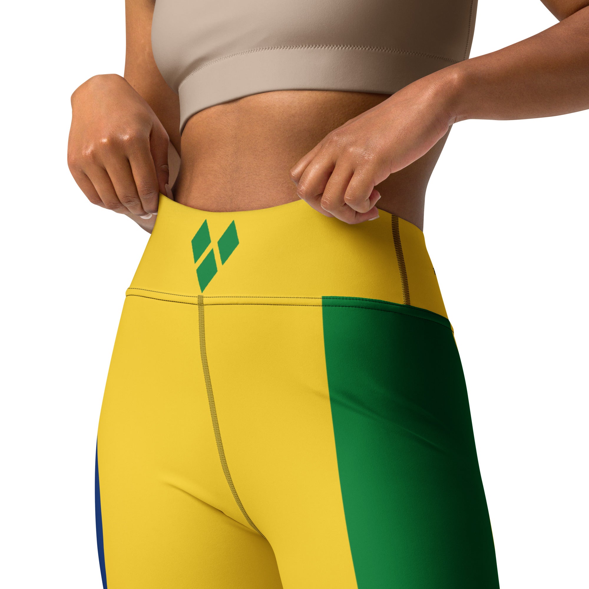 Saint Vincent Flag Yoga Leggings 2-Fete Massive