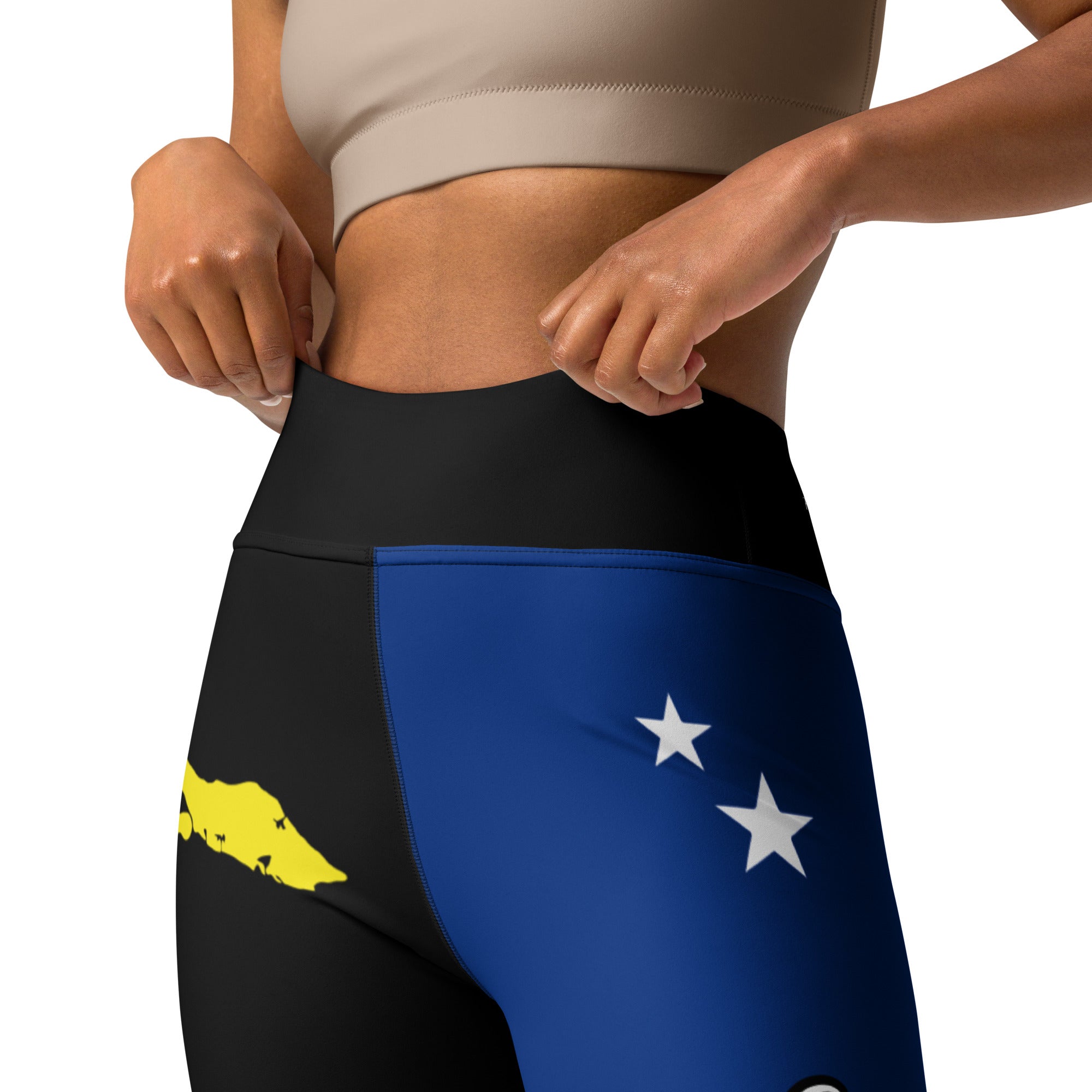 Curacao USA Yoga Leggings-Fete Massive