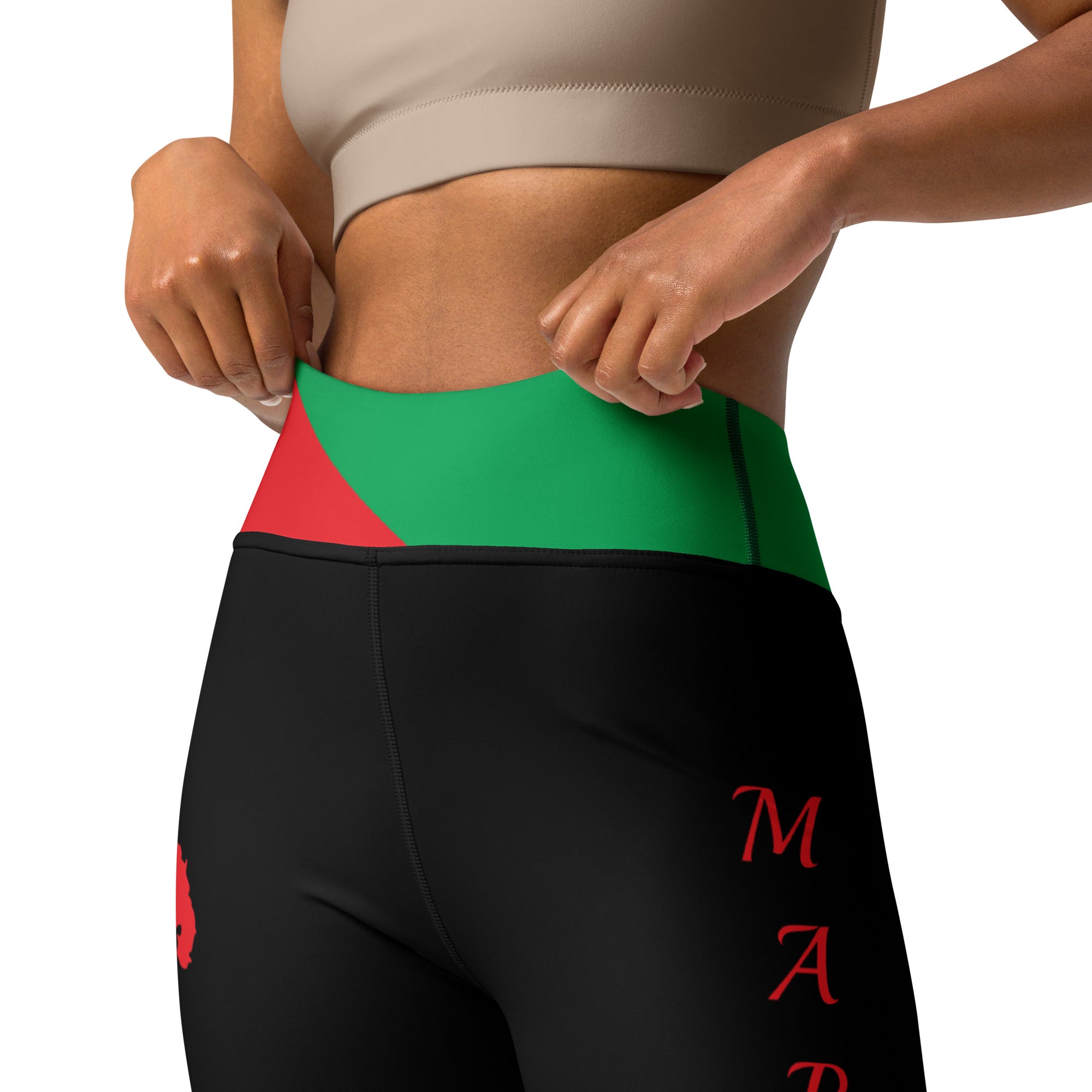 Martinique Yoga Leggings (Black)-Fete Massive