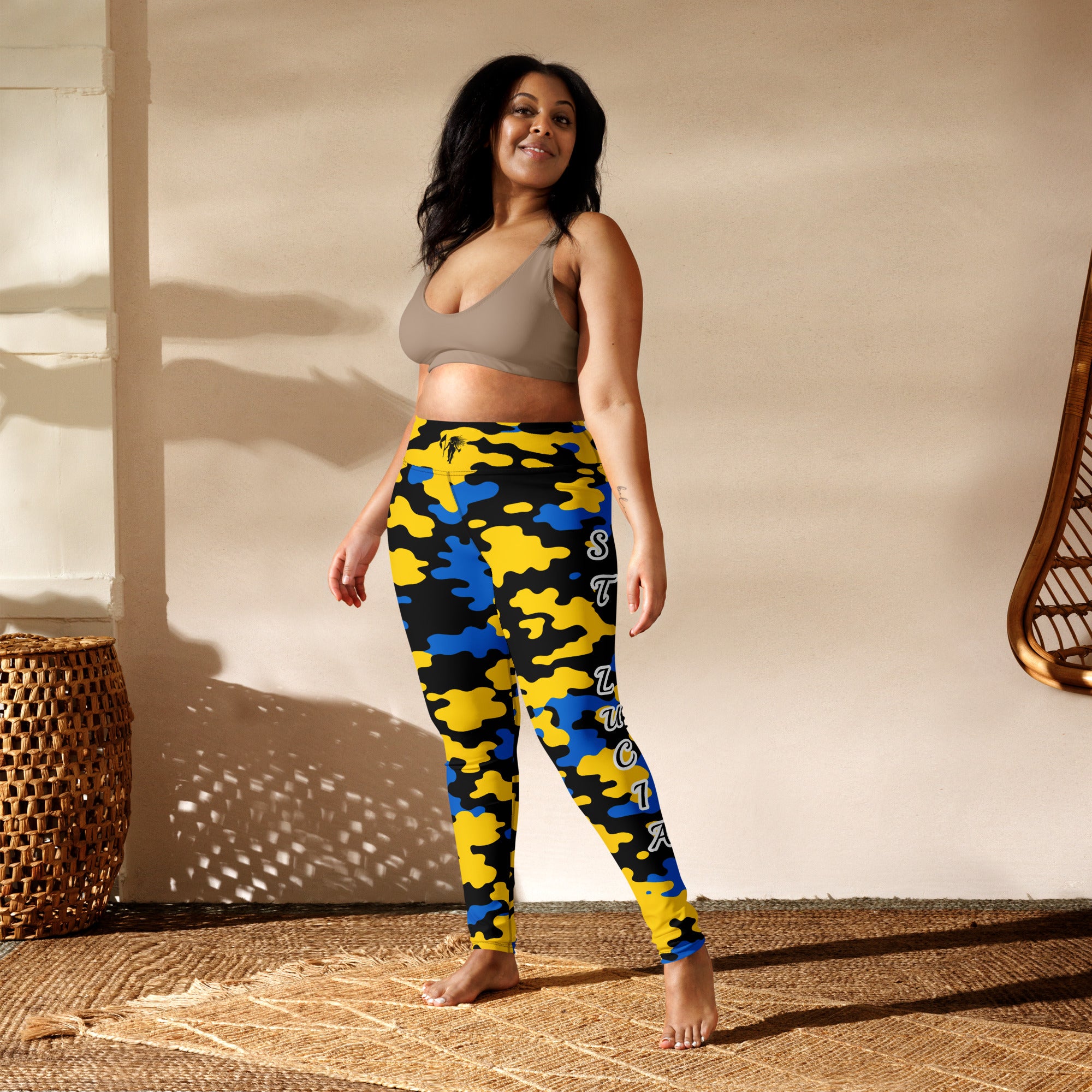 St. Lucia CAMO Leggings-Fete Massive