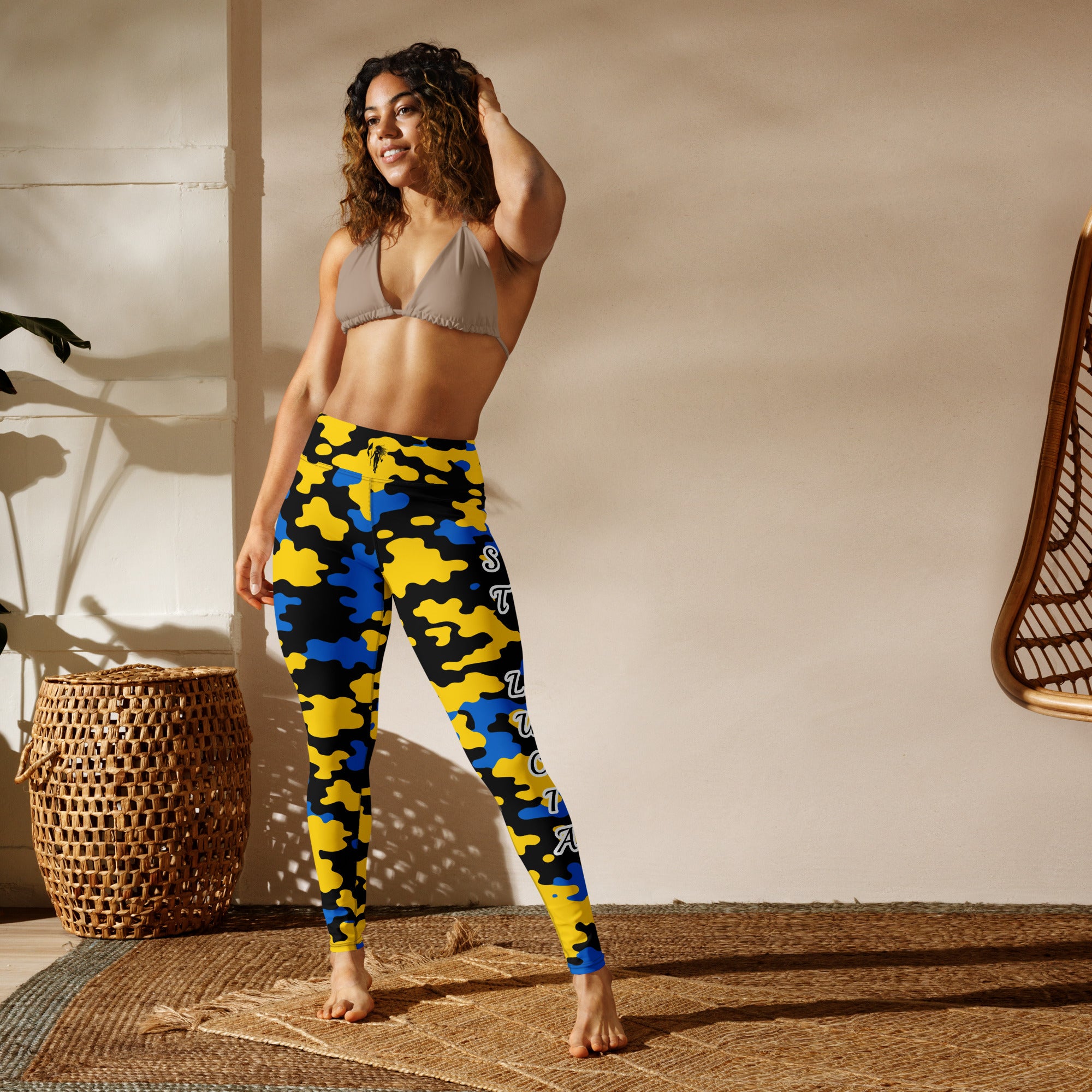 St. Lucia CAMO Leggings-Fete Massive