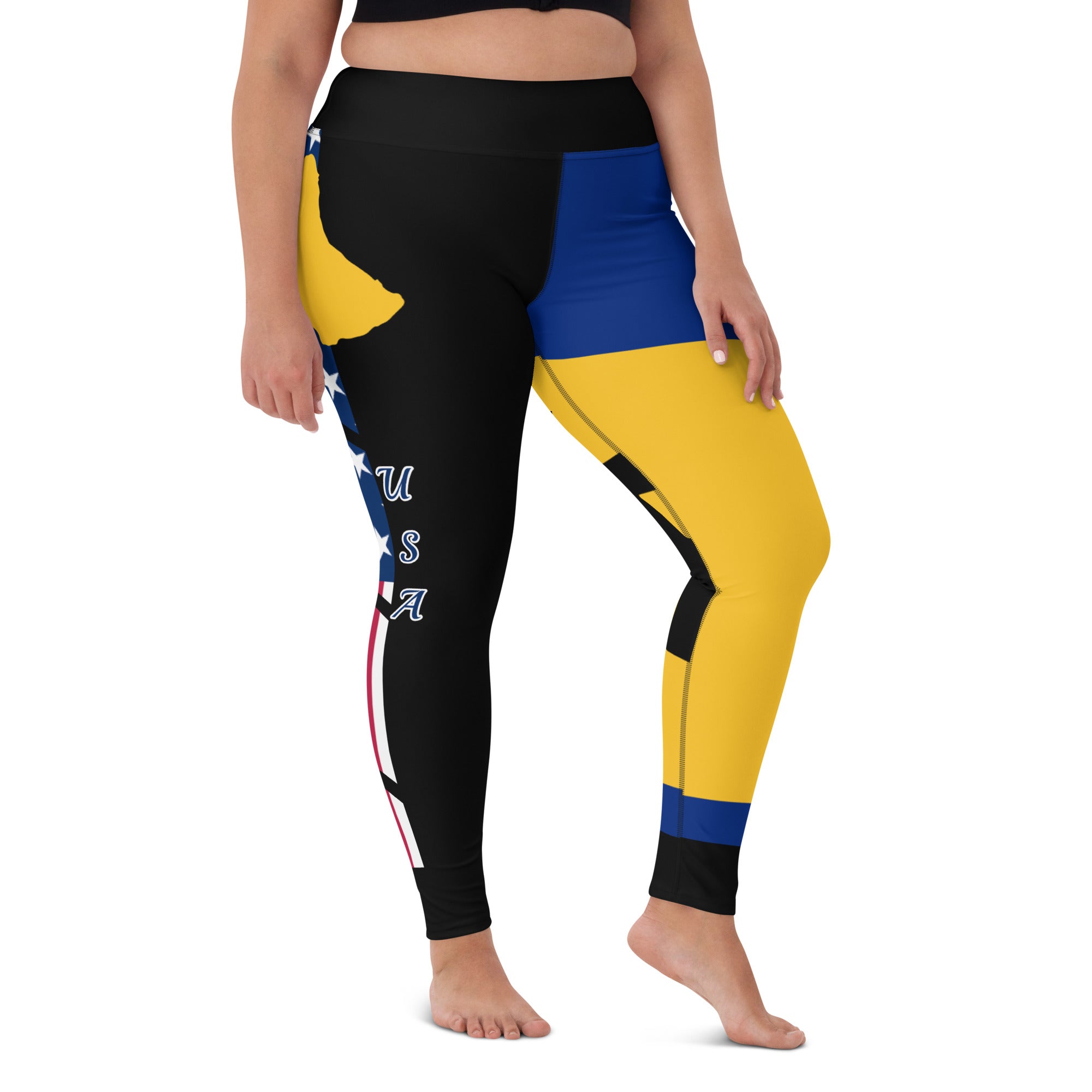 Barbados USA Yoga Leggings-Fete Massive