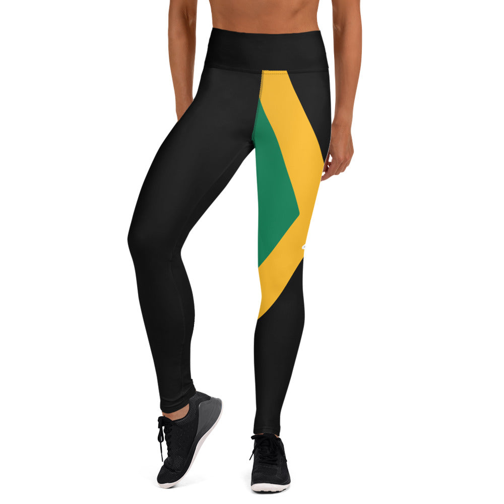 Jamaica Flag Yoga Leggings-Fete Massive