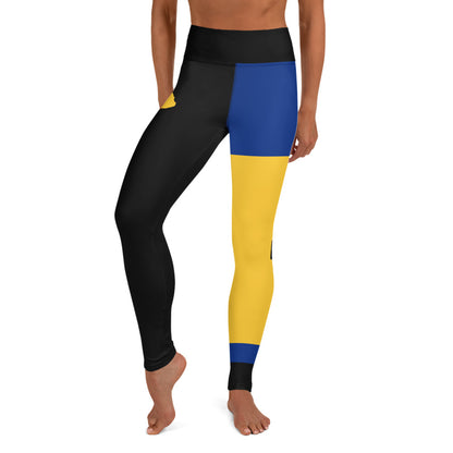 Barbados Flag Yoga Leggings