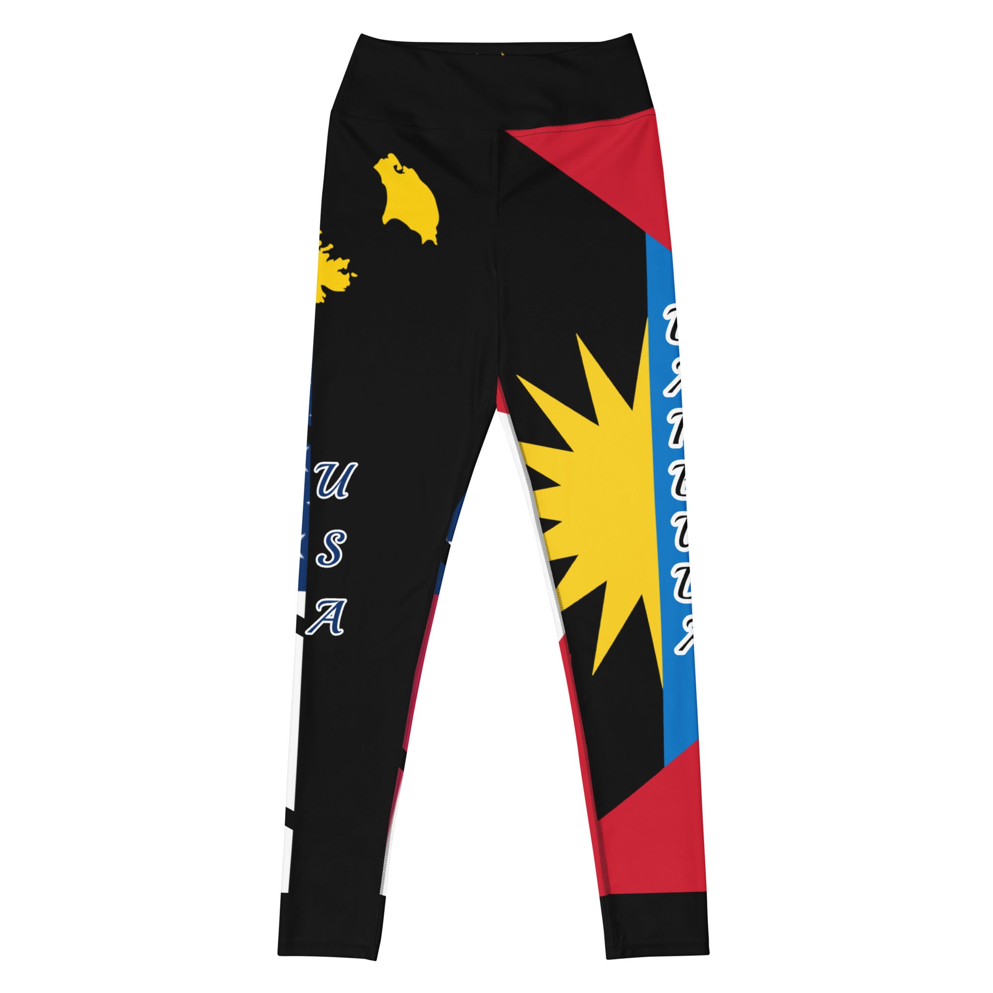 Barbuda USA Yoga Leggings-Fete Massive