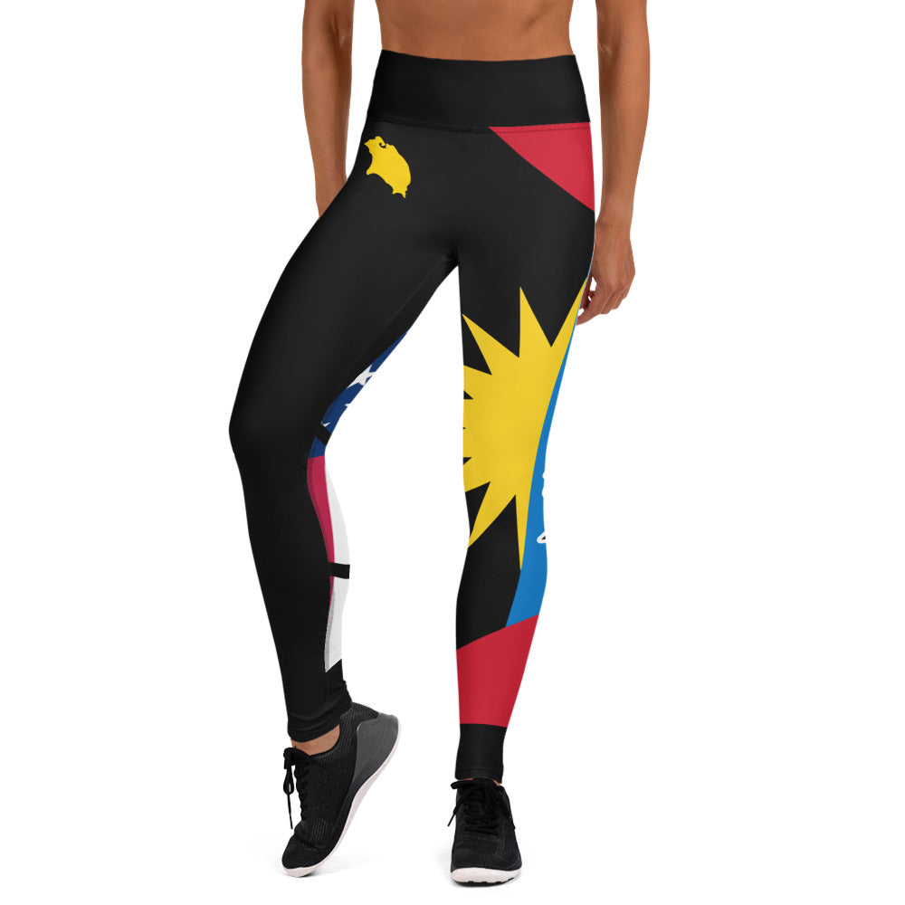 Barbuda USA Yoga Leggings-Fete Massive