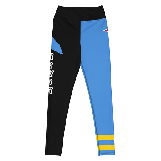 Aruba Flag Yoga Leggings