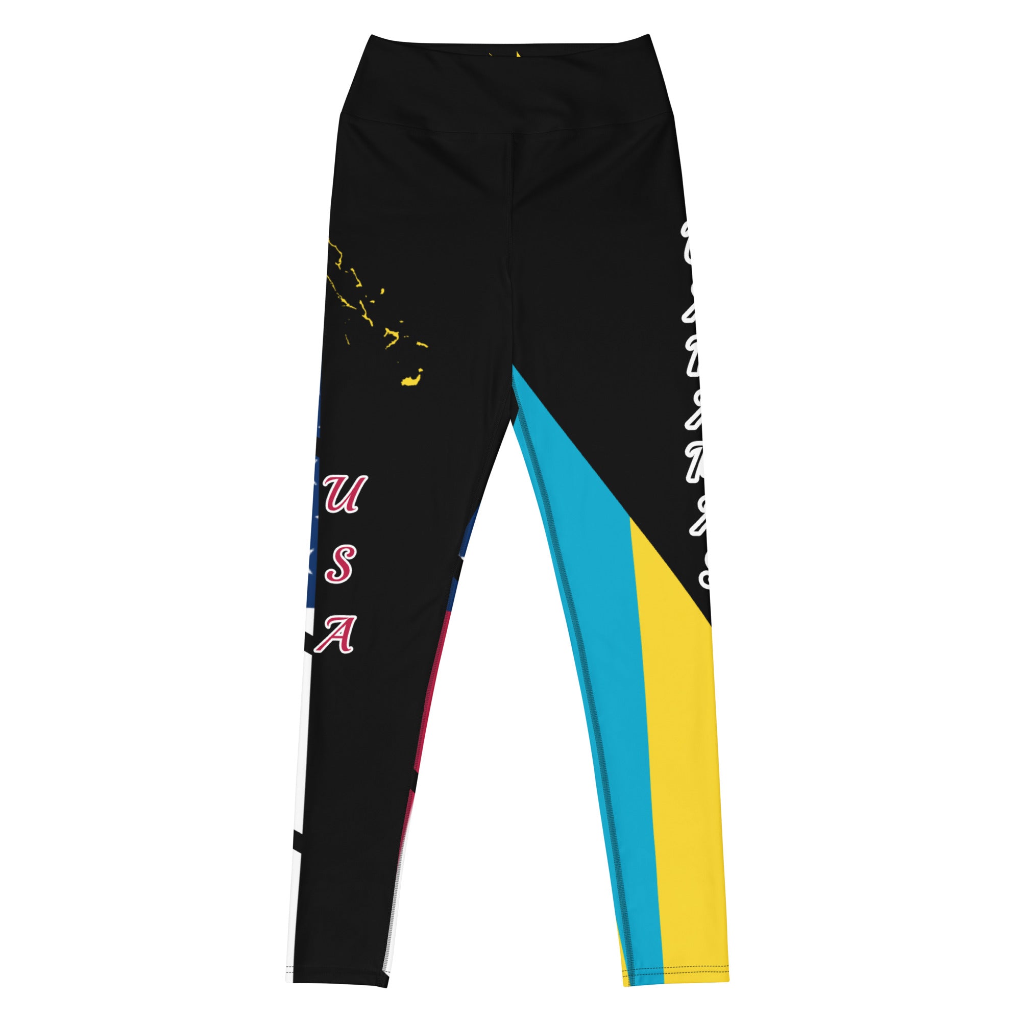 The Bahamas USA Yoga Leggings-Fete Massive