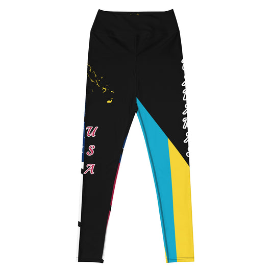 The Bahamas USA Yoga Leggings