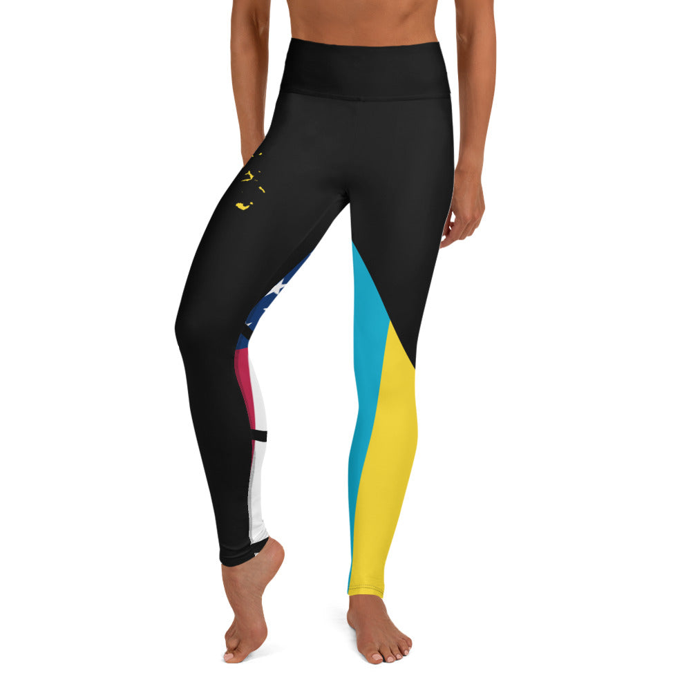 The Bahamas USA Yoga Leggings-Fete Massive