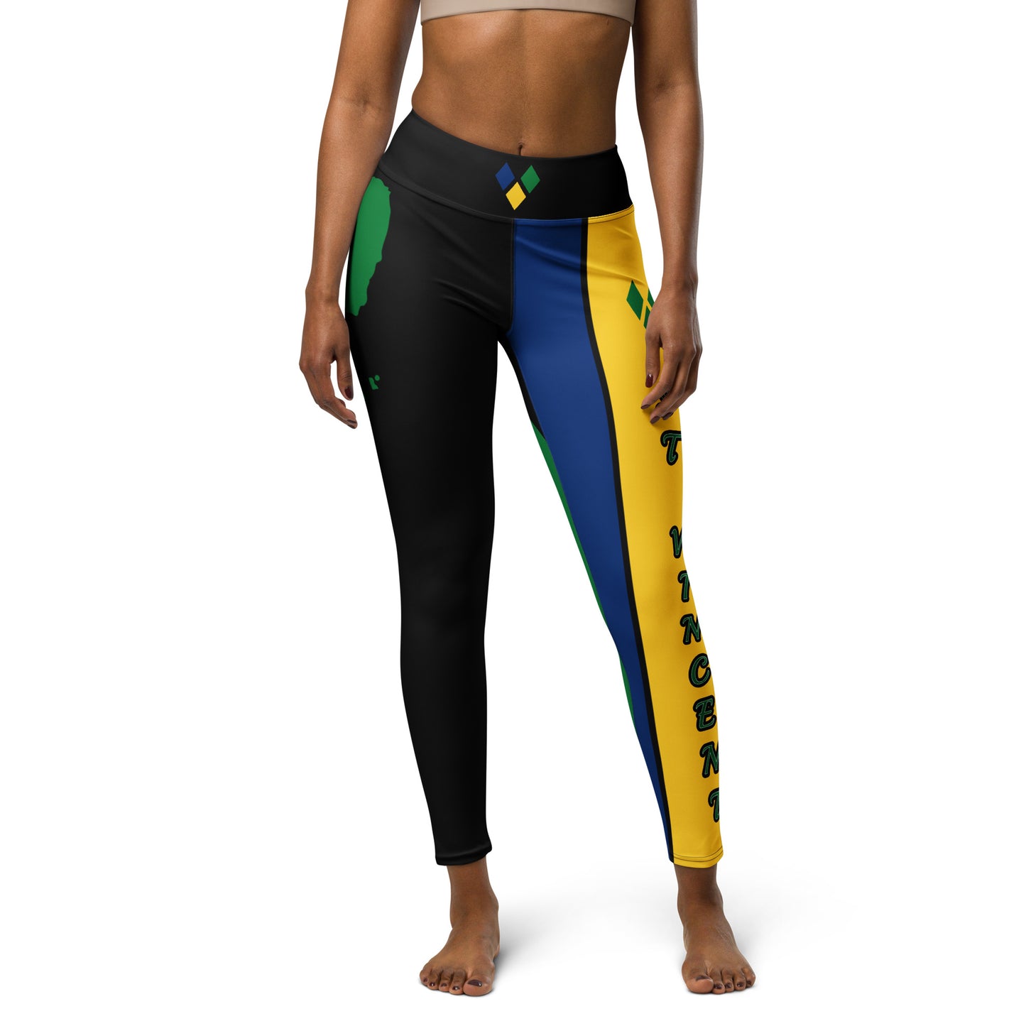 Saint Vincent Flag Yoga Leggings