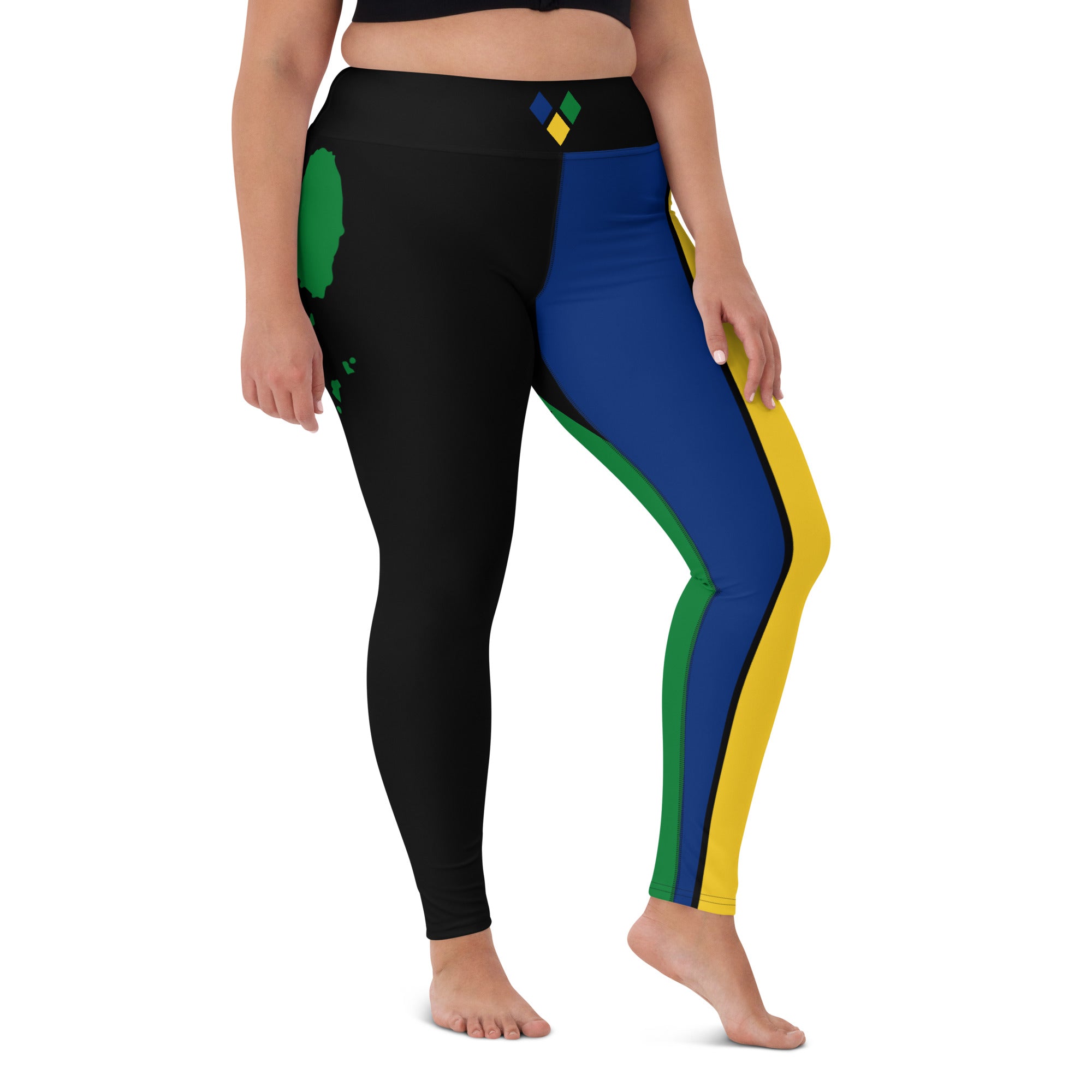 Saint Vincent Flag Yoga Leggings-Fete Massive