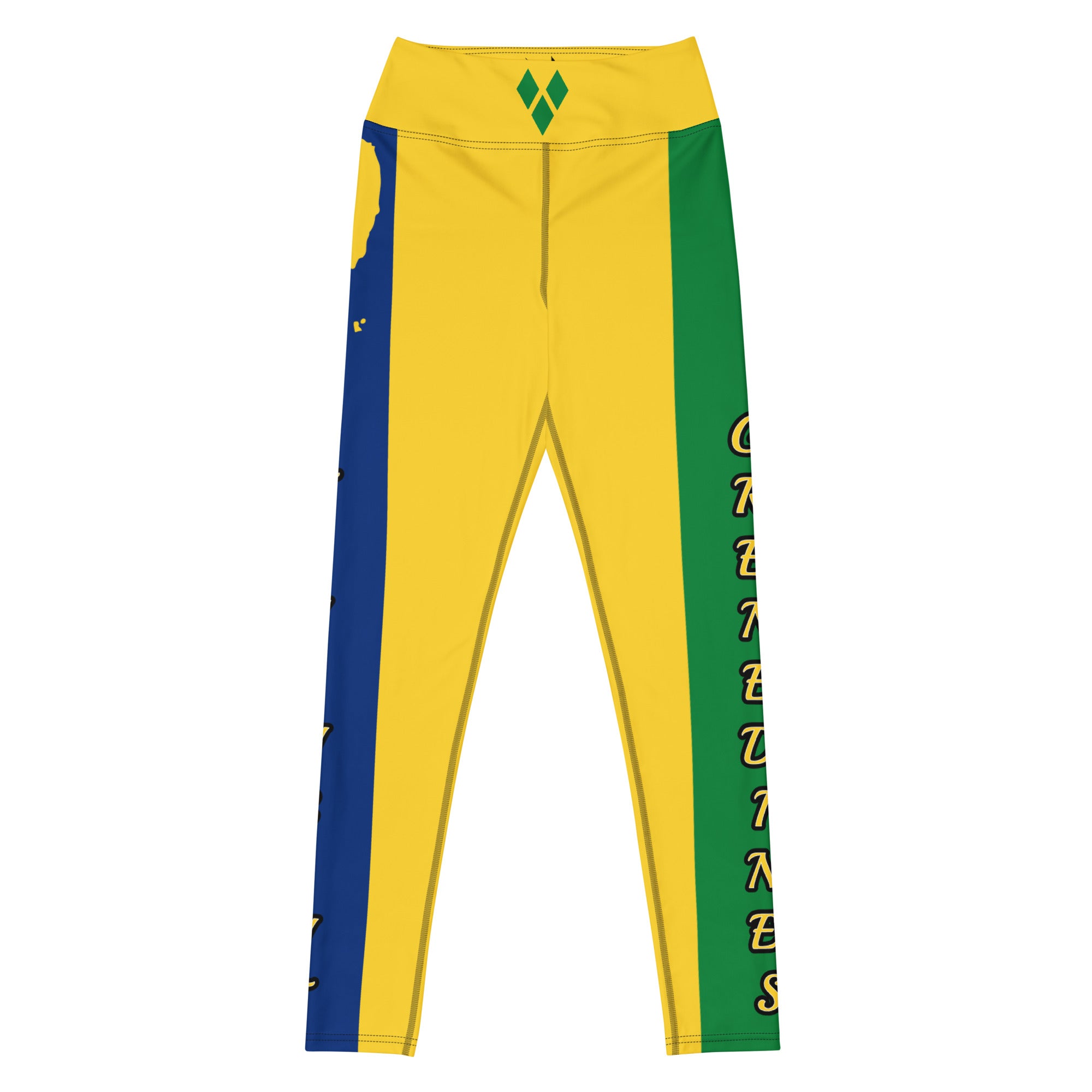 Saint Vincent Flag Yoga Leggings 2-Fete Massive