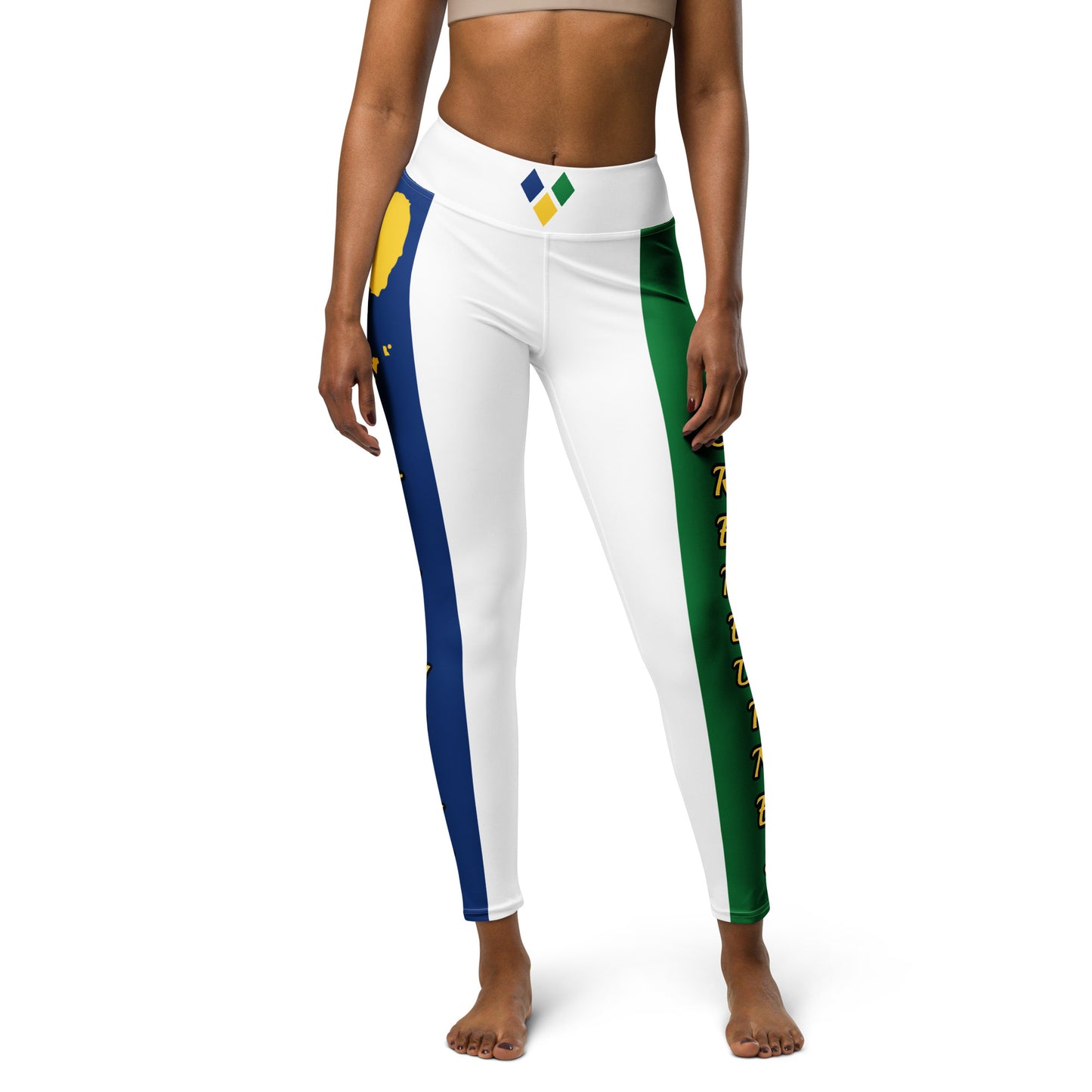 Saint Vincent Flag White Out Edition Yoga Leggings