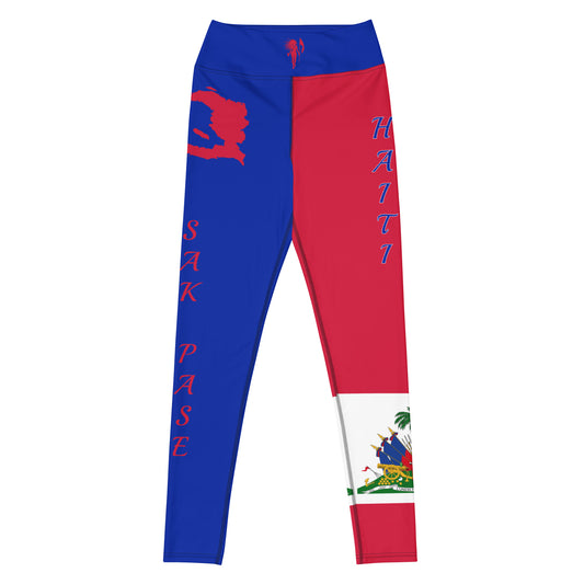 Haiti Flag Yoga Leggings