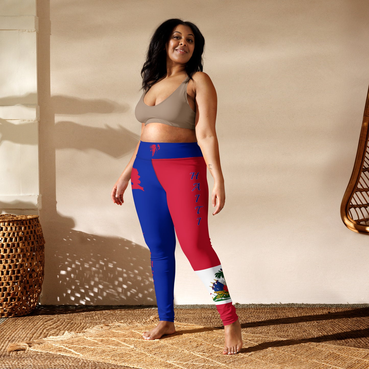 Haiti Flag Yoga Leggings