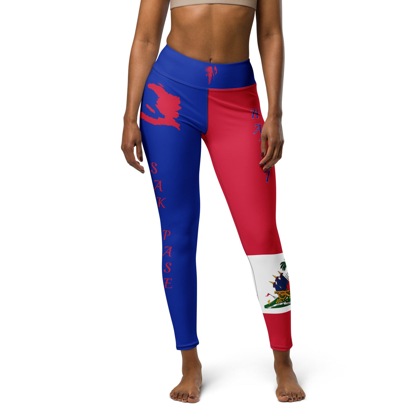 Haiti Flag Yoga Leggings