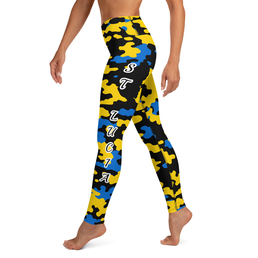 St. Lucia CAMO Leggings-Fete Massive