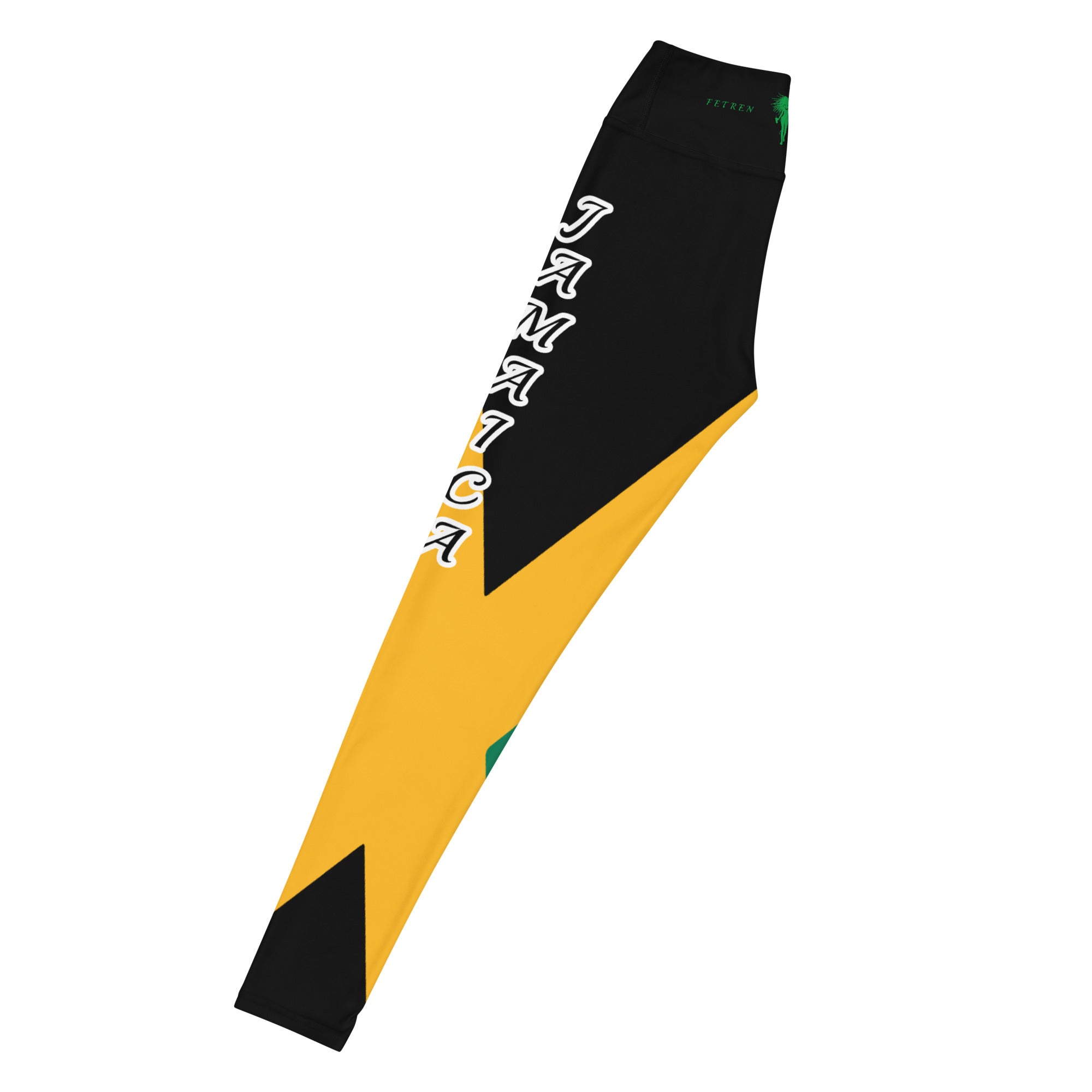 Jamaica USA Yoga Leggings-Fete Massive