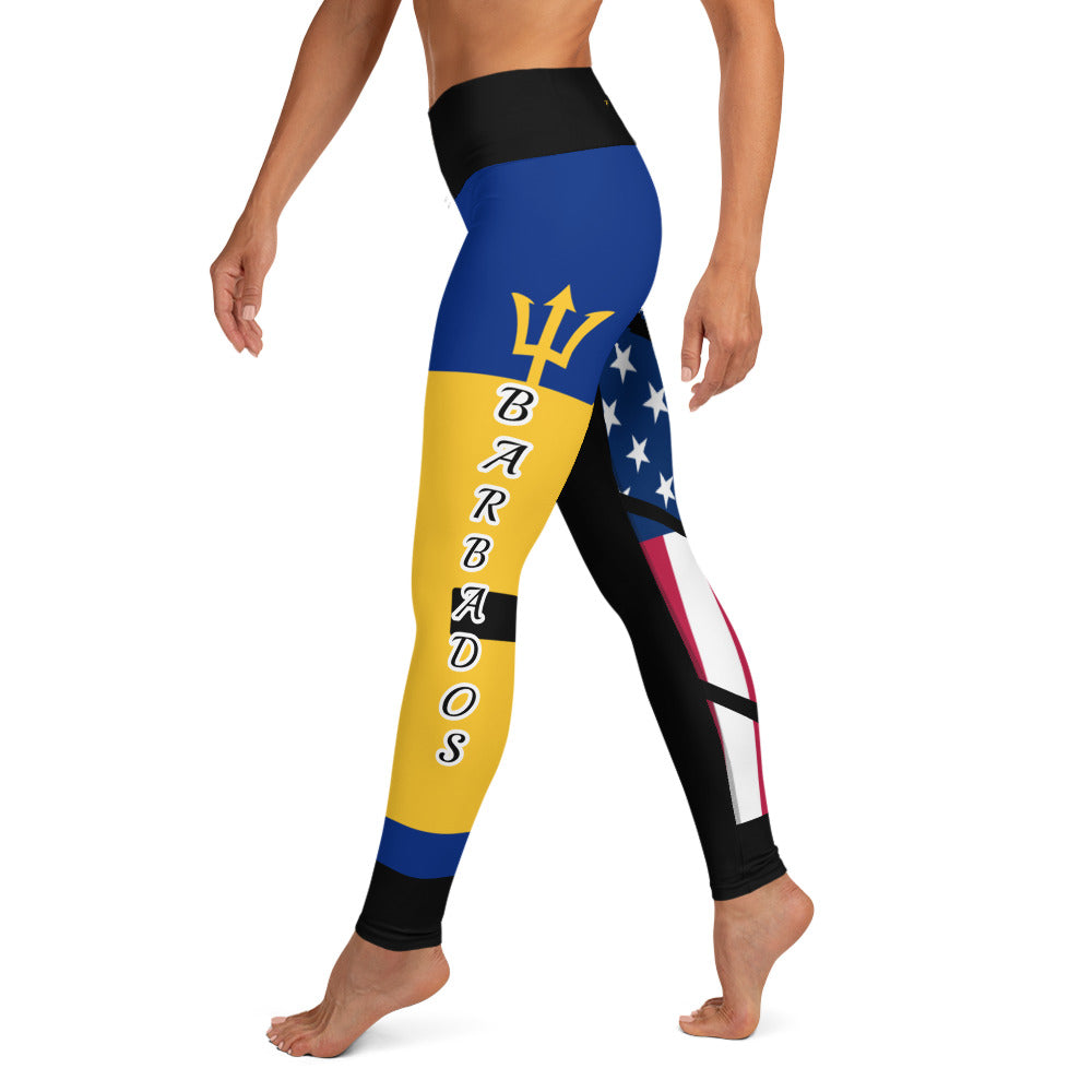 Barbados USA Yoga Leggings-Fete Massive