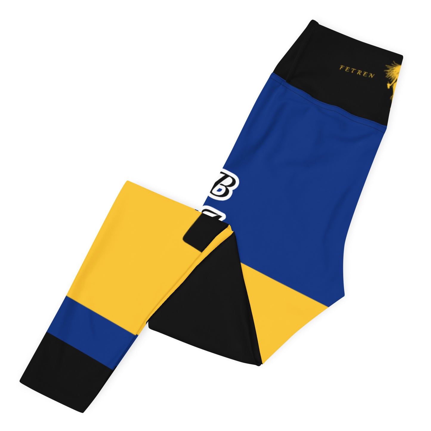 Barbados Flag Yoga Leggings