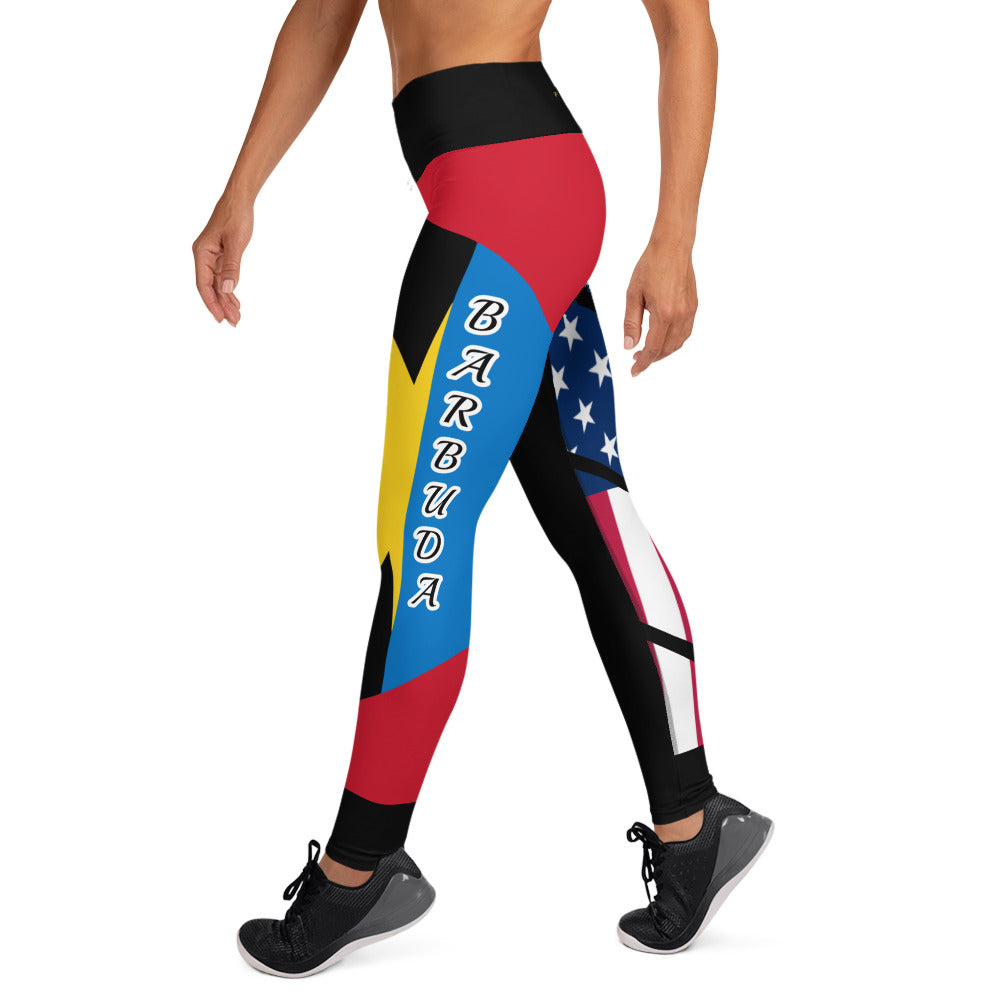 Barbuda USA Yoga Leggings-Fete Massive