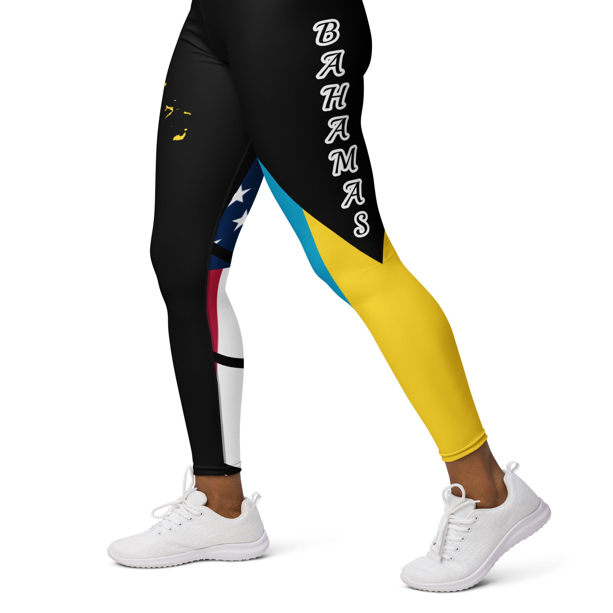 The Bahamas USA Yoga Leggings-Fete Massive