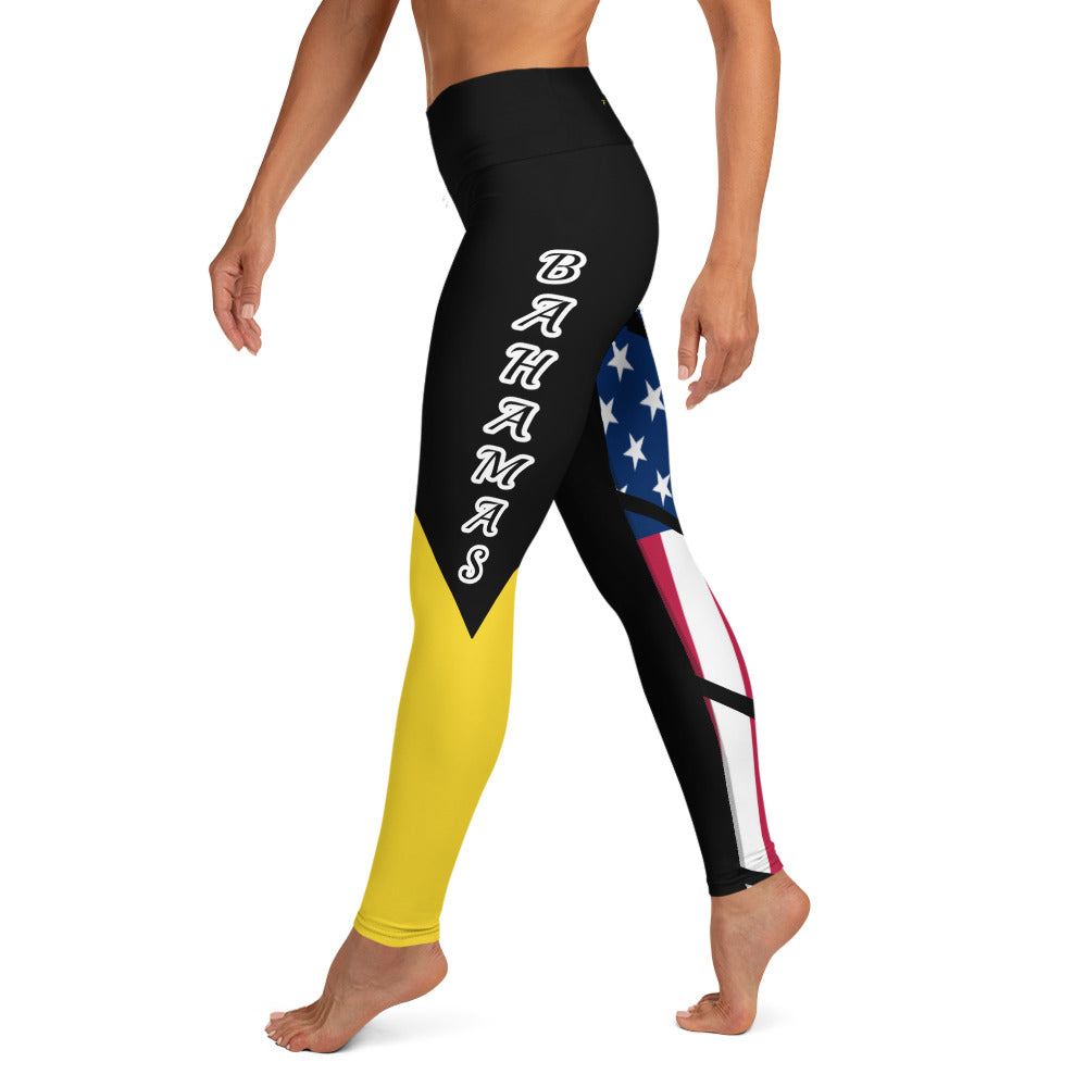 The Bahamas USA Yoga Leggings-Fete Massive