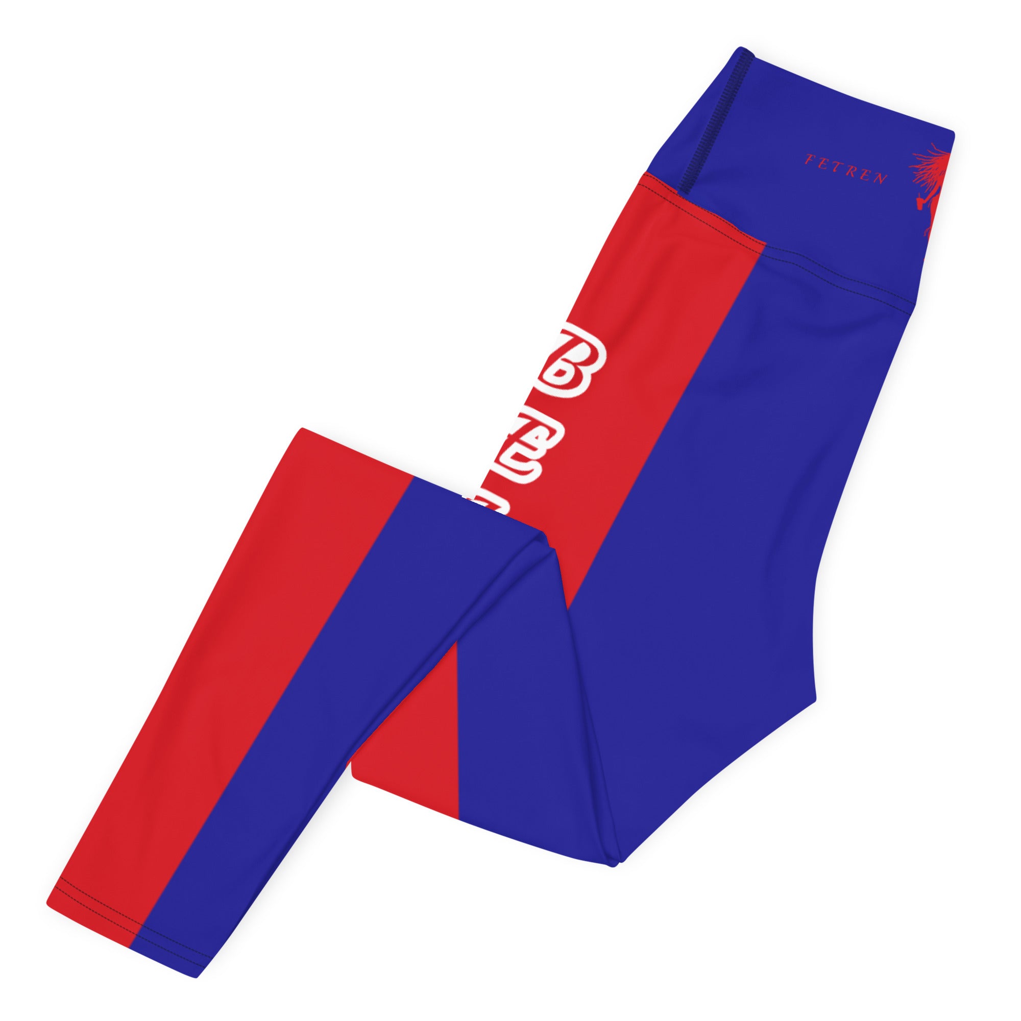 Belize Flag Yoga Leggings-Fete Massive