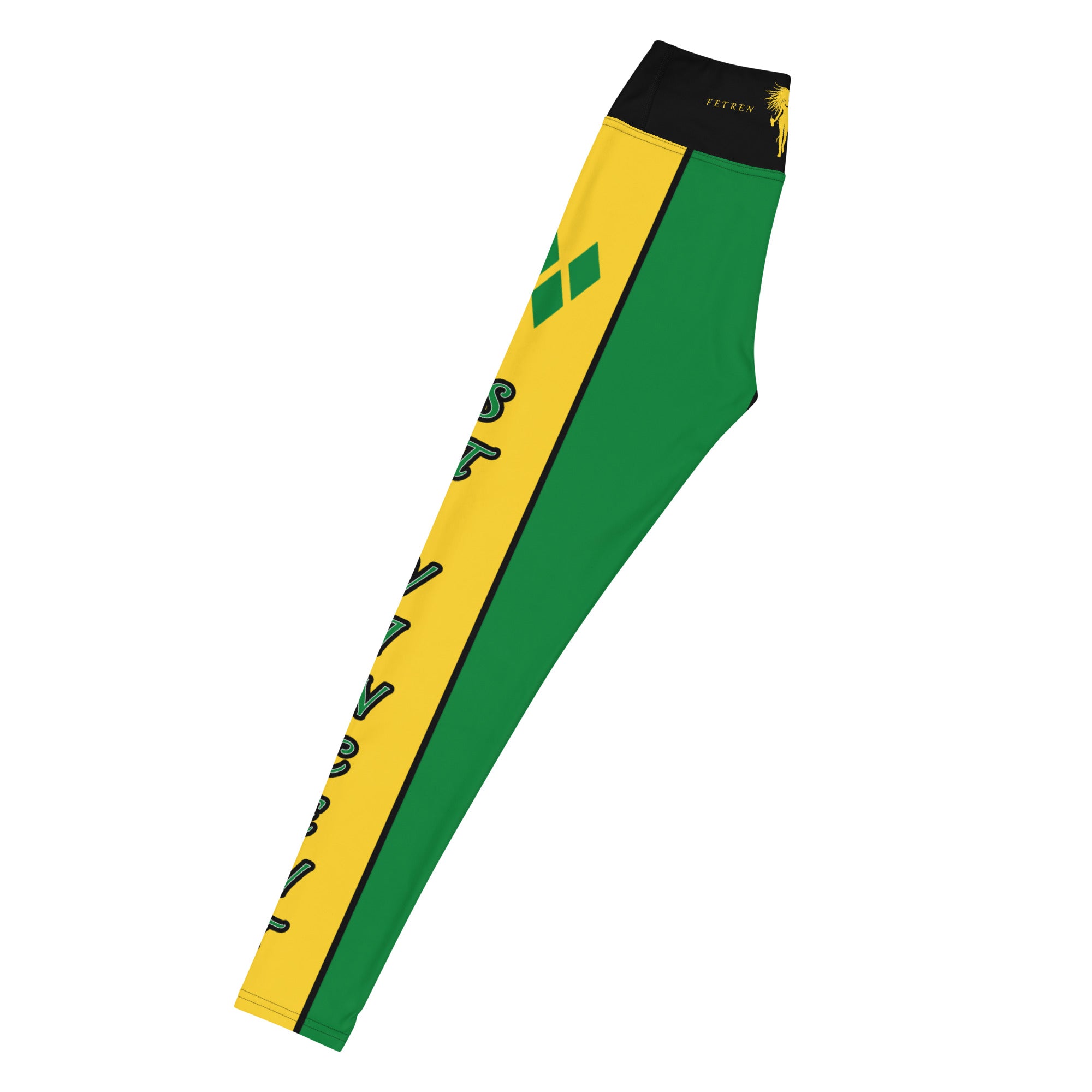 Saint Vincent Flag Yoga Leggings-Fete Massive