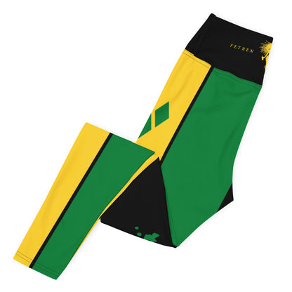 Saint Vincent Flag Yoga Leggings