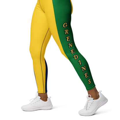 Saint Vincent Flag Yoga Leggings 2