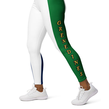 Saint Vincent Flag White Out Edition Yoga Leggings