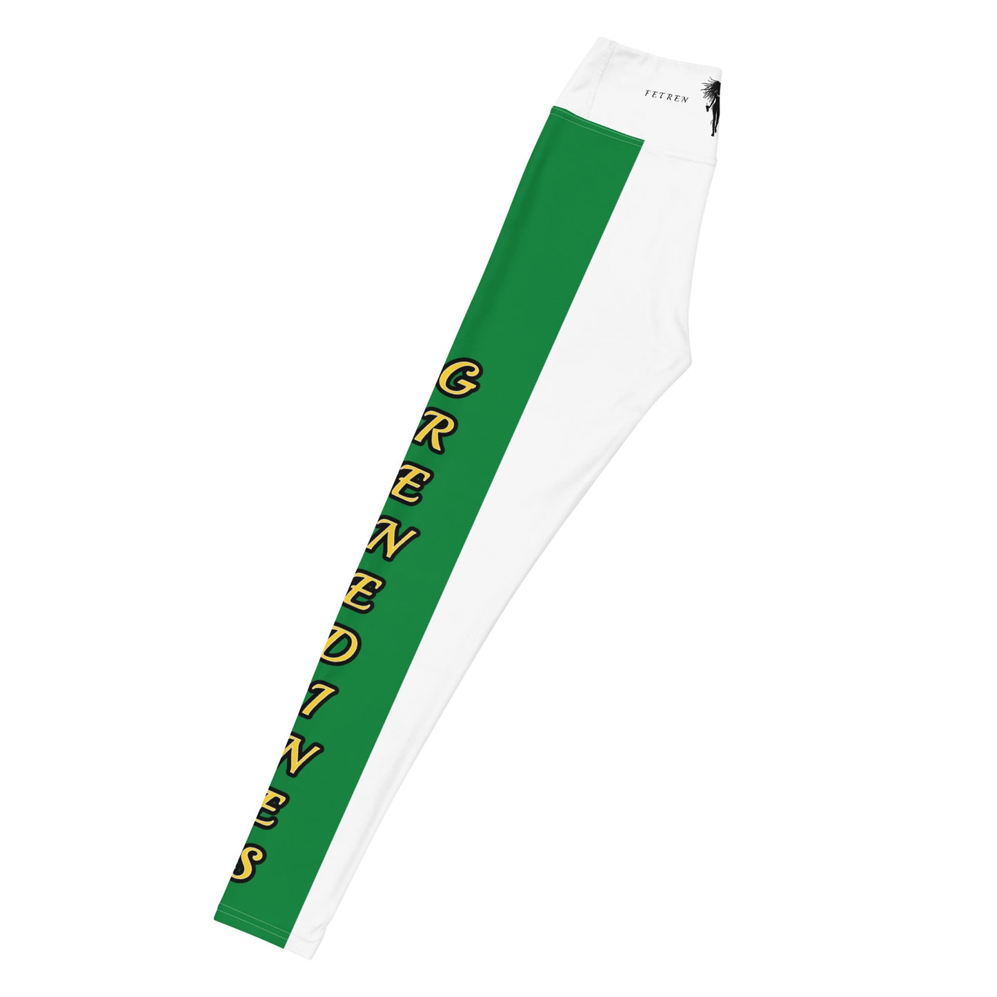 Saint Vincent Flag White Out Edition Yoga Leggings