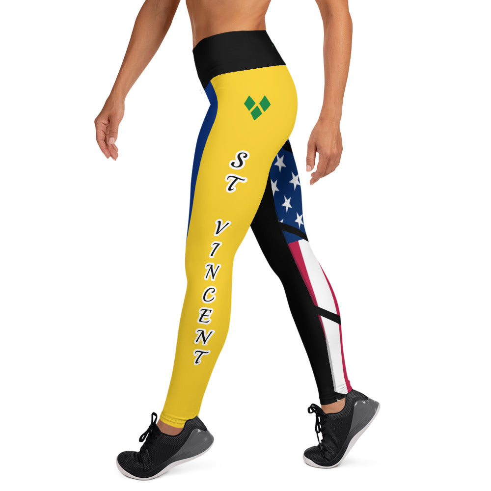 Saint Vincent USA Yoga Leggings-Fete Massive