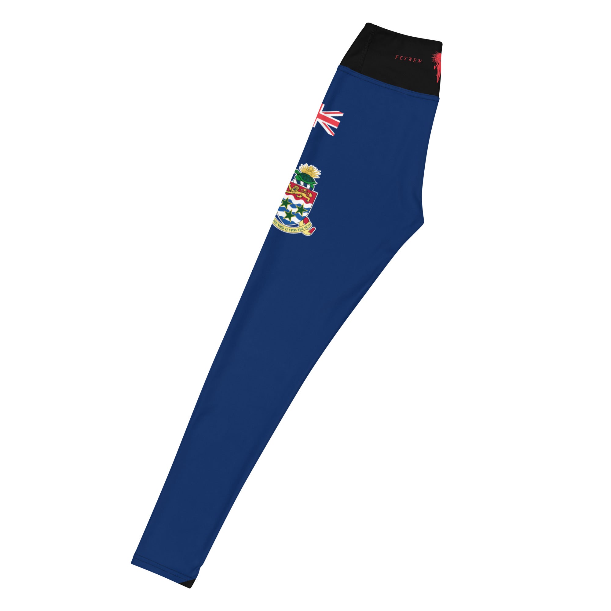 Cayman Islands Flag Yoga leggings-Fete Massive