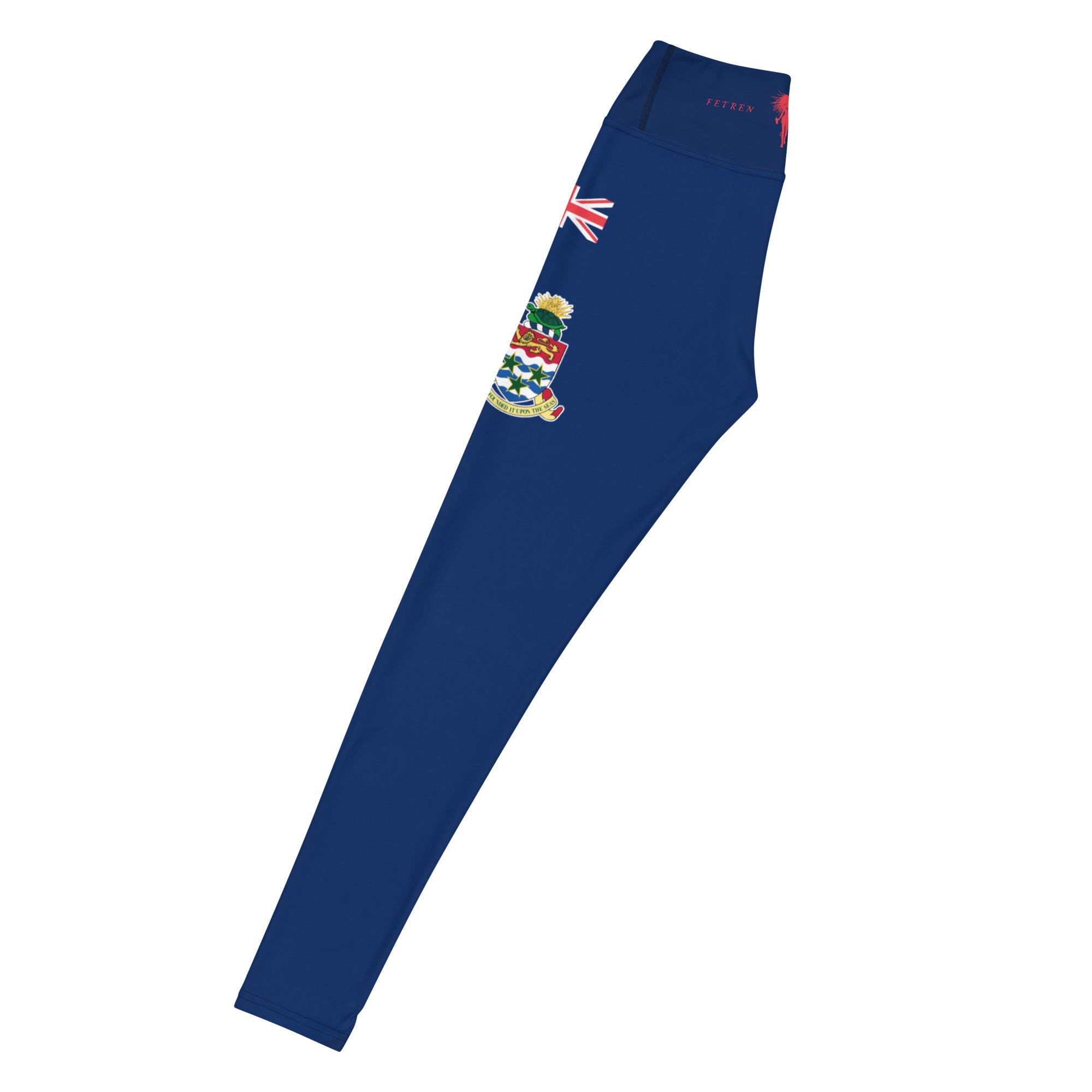 Cayman Islands Flag Yoga Leggings-Fete Massive