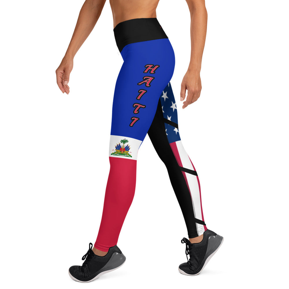 Haiti USA Yoga Leggings